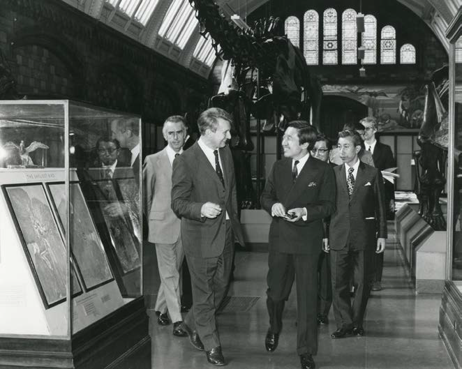 PalAss at 60 - Bill Ball showing Crown Prince Akihito around NHM