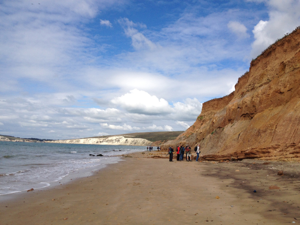 Newsletter Number 90 - Field-trippers on the beach on the Isle of Wight Newsletter Number 90 - Field-trippers on the beach on the Isle of Wight