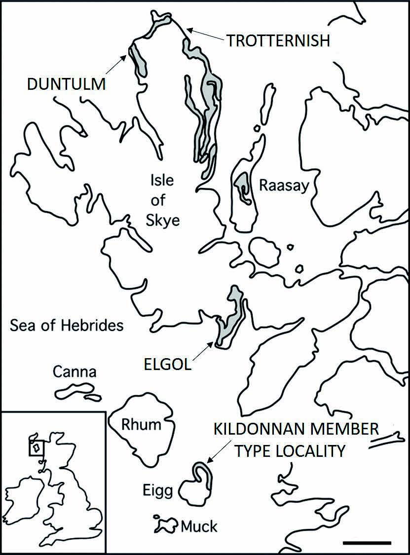 Map showing the Great Estuarine Group outcrops Map showing the Great Estuarine Group outcrops