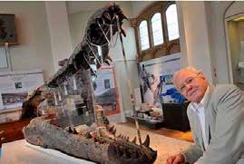 David Attenborough with Goniopholis kipingli David Attenborough with Goniopholis kipingli