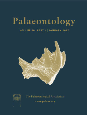 Palaeontology - Volume 60 Part 3 - Cover