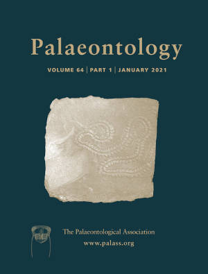 Palaeontology - Vol. 64 Part 1 - Cover Image