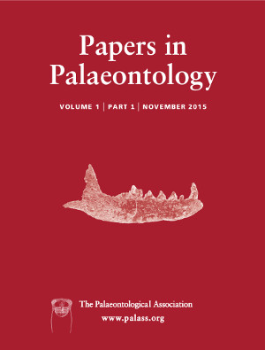 Papers in Palaeontology - Vol. 1 Part 1 - Cover Image