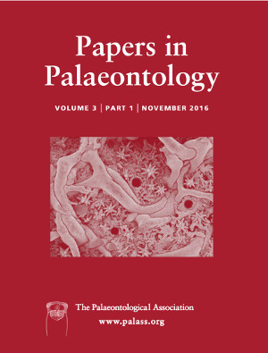 Papers in Palaeontology - Volume 3 Part 1 - Cover